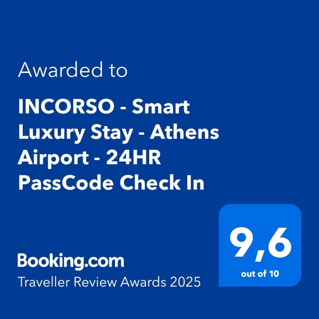 Incorsο - Smart Luxury Stay - Athens Airport - 24Hr Passcode Check In Markópoulon Eksteriør bilde